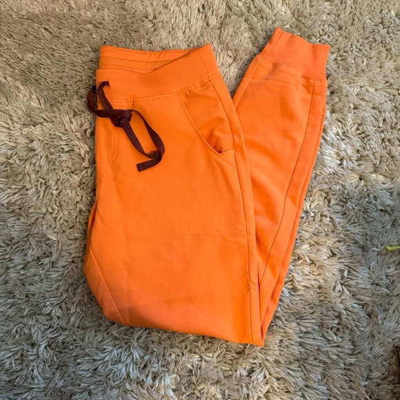 Figs Pants - ***SOLD*** Figs Zamora Joggers in Papaya Size Medium/Tall